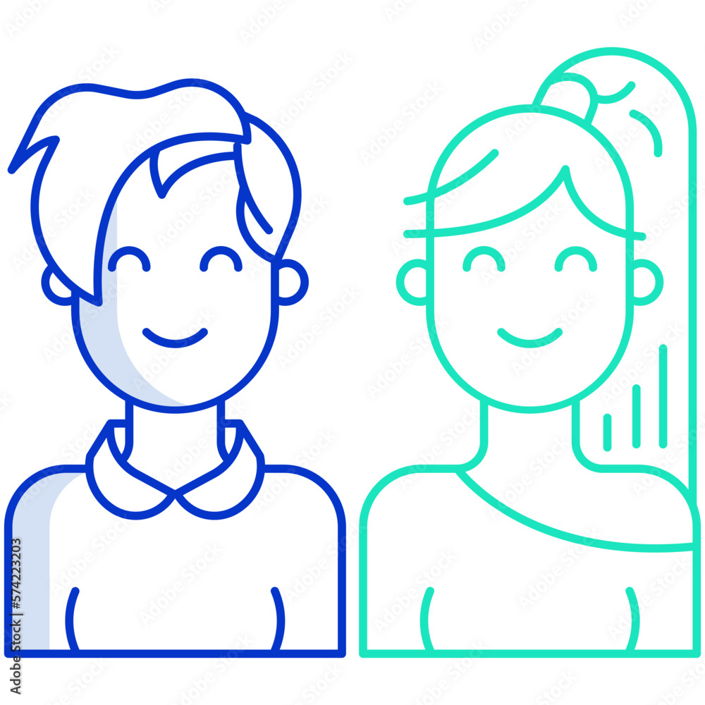 Fototapeta premium Couple icon