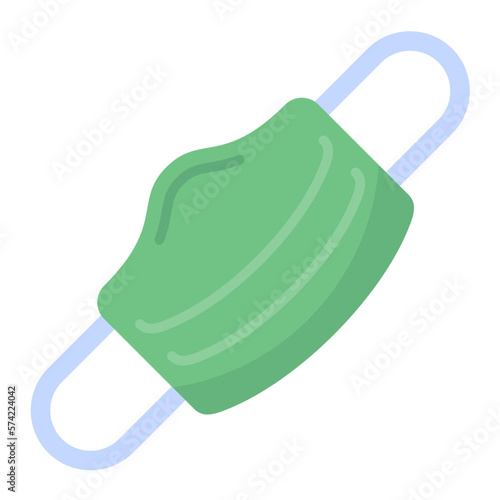 Face Mask Flat Multicolor Icon