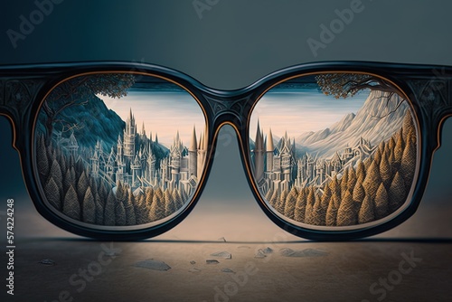 Illusions From A Distance: Panoramic Perception Through Fantasy Glasses Generative AI