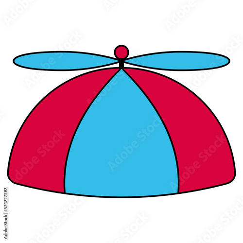 Hat helicopter, propeller cap funny cartoon, party hat child kid photo
