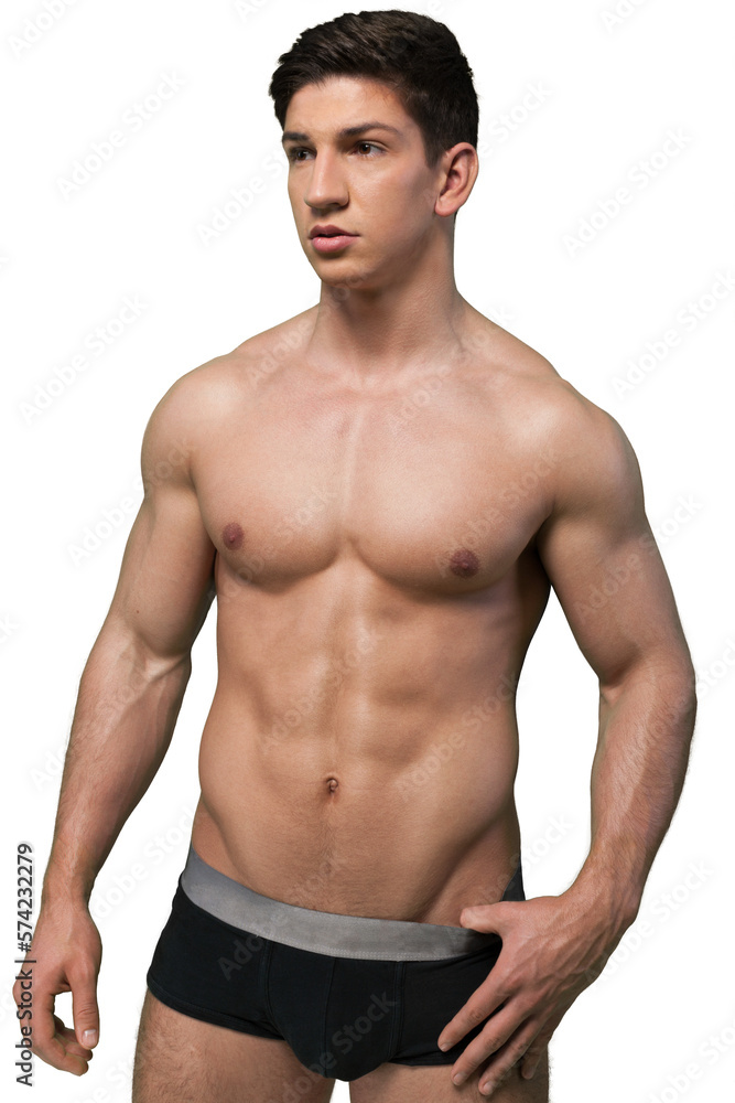 The handsome muscled muscular body of a young man The handsome muscled muscular body of a young man