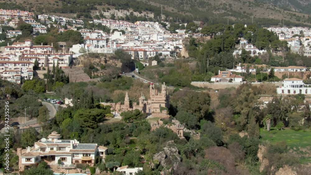 Stunning soft aerial orbit of city Benalmadena in Andalucia Spain Stunning soft aerial orbit of city Benalmadena in Andalucia Spain