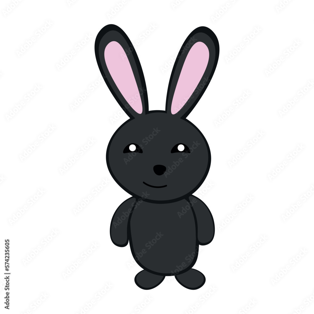 Black smiling rabbit Black smiling rabbit