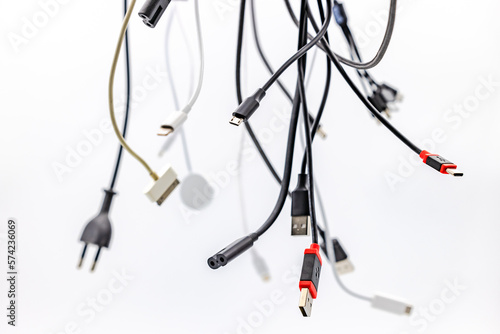 Chaos with different USB and other plugs for connecting smartphones