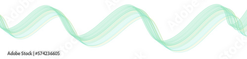 3d ribbon line curve mint green, wave, wavy, smooth colorful