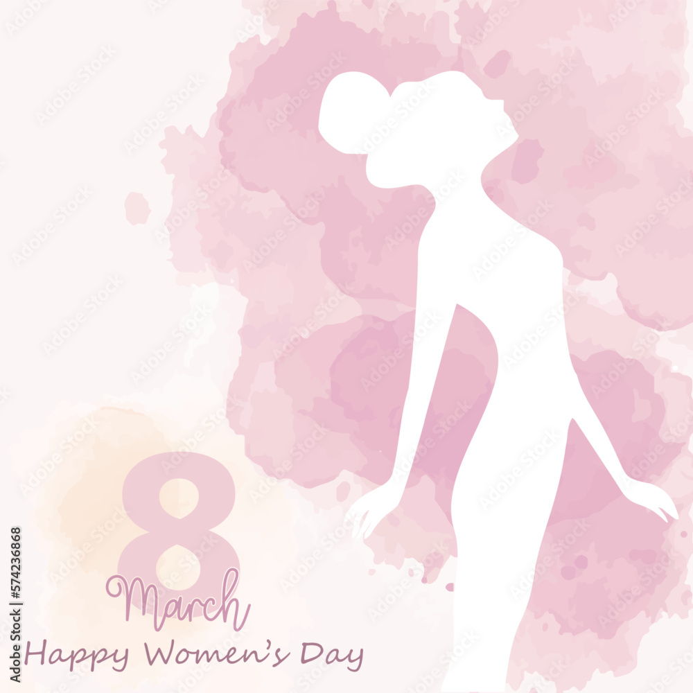 Happy women's day, International Women's Day events are held worldwide on March 8,modern background vector illustration Happy women's day, International Women's Day events are held worldwide on March 8,modern background vector illustration
