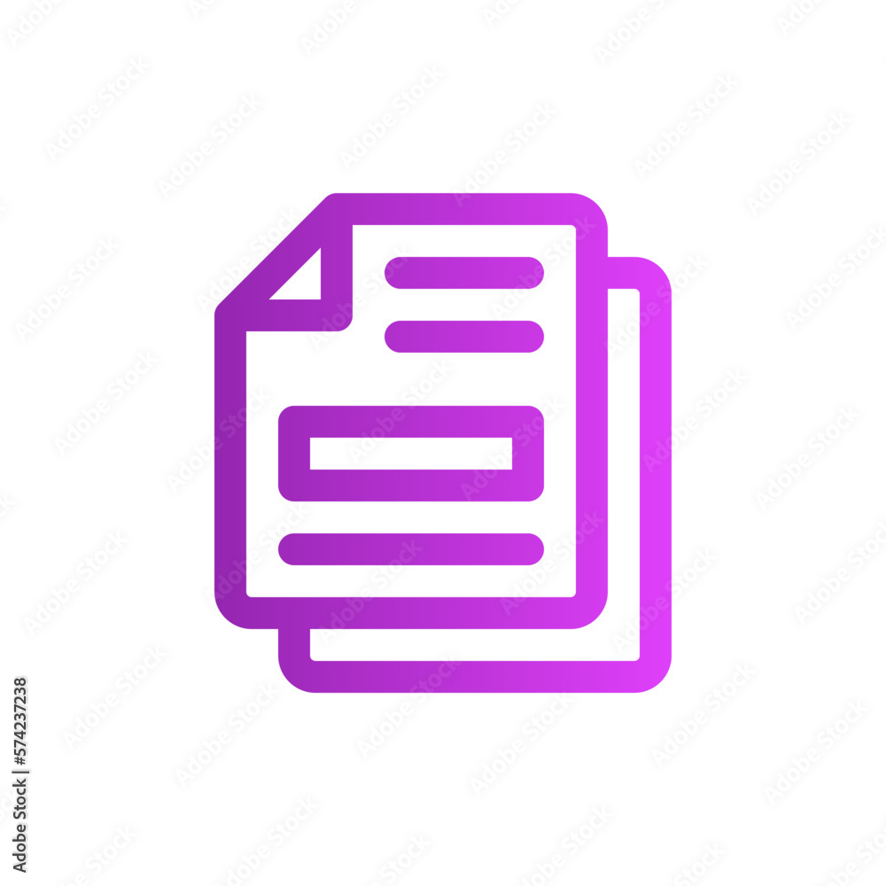 document gradient icon document gradient icon