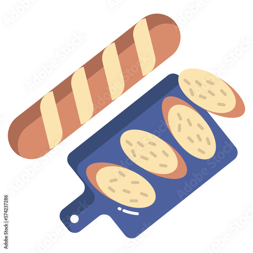 Outlined Baguette cut icon