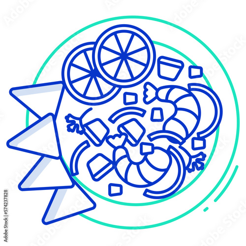 Outlined Ceviche icon