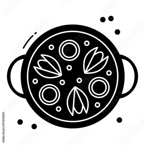 Outlined Paella recipes icon