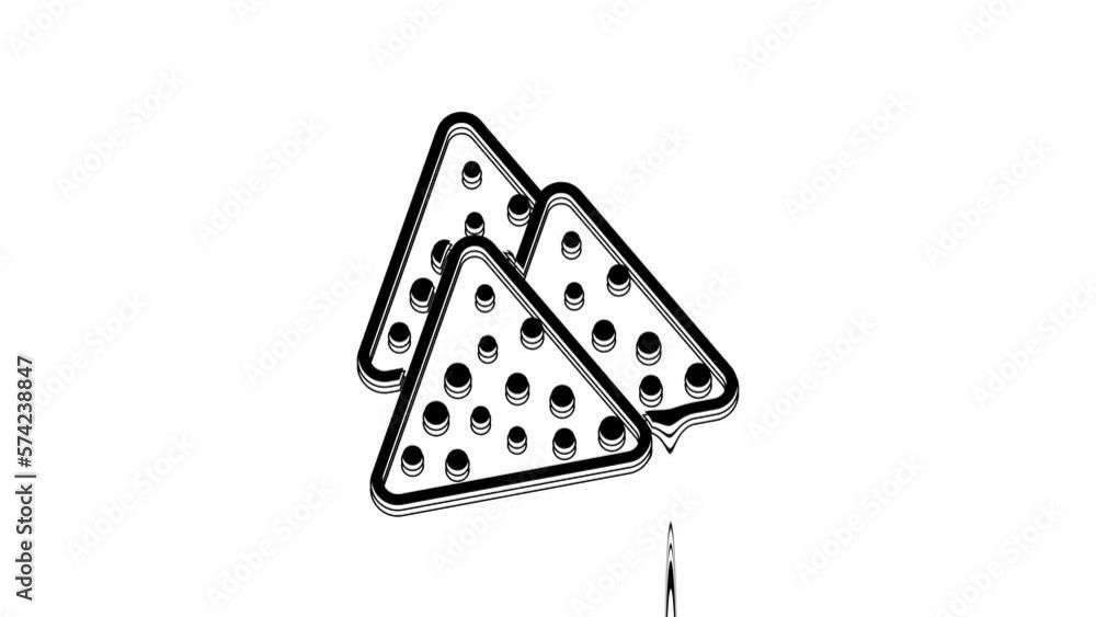 Black Nachos icon isolated on white background. Tortilla chips or nachos tortillas. Traditional mexican fast food. 4K Video motion graphic animation Black Nachos icon isolated on white background. Tortilla chips or nachos tortillas. Traditional mexican fast food. 4K Video motion graphic animation