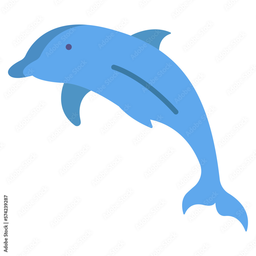Fototapeta premium Dolphin Fish icon