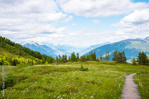 Österreich Alpen Sommer Weg Pfad Landschaft