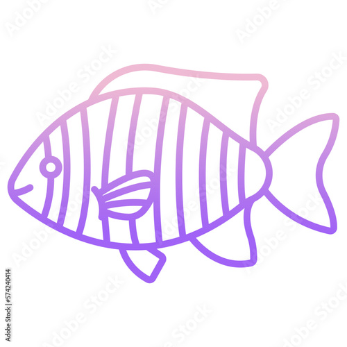 Striped beakfish icon photo