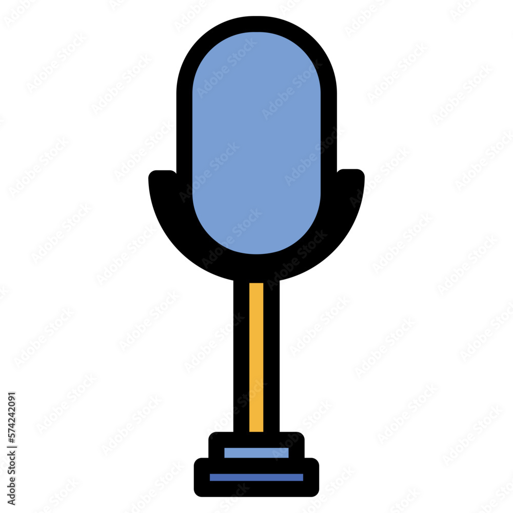 microphone filled line icon microphone filled line icon