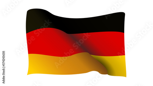3d Waving flag of Germany