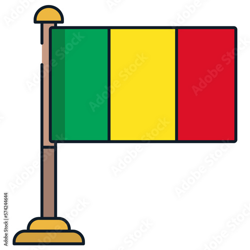 Mali flag icon