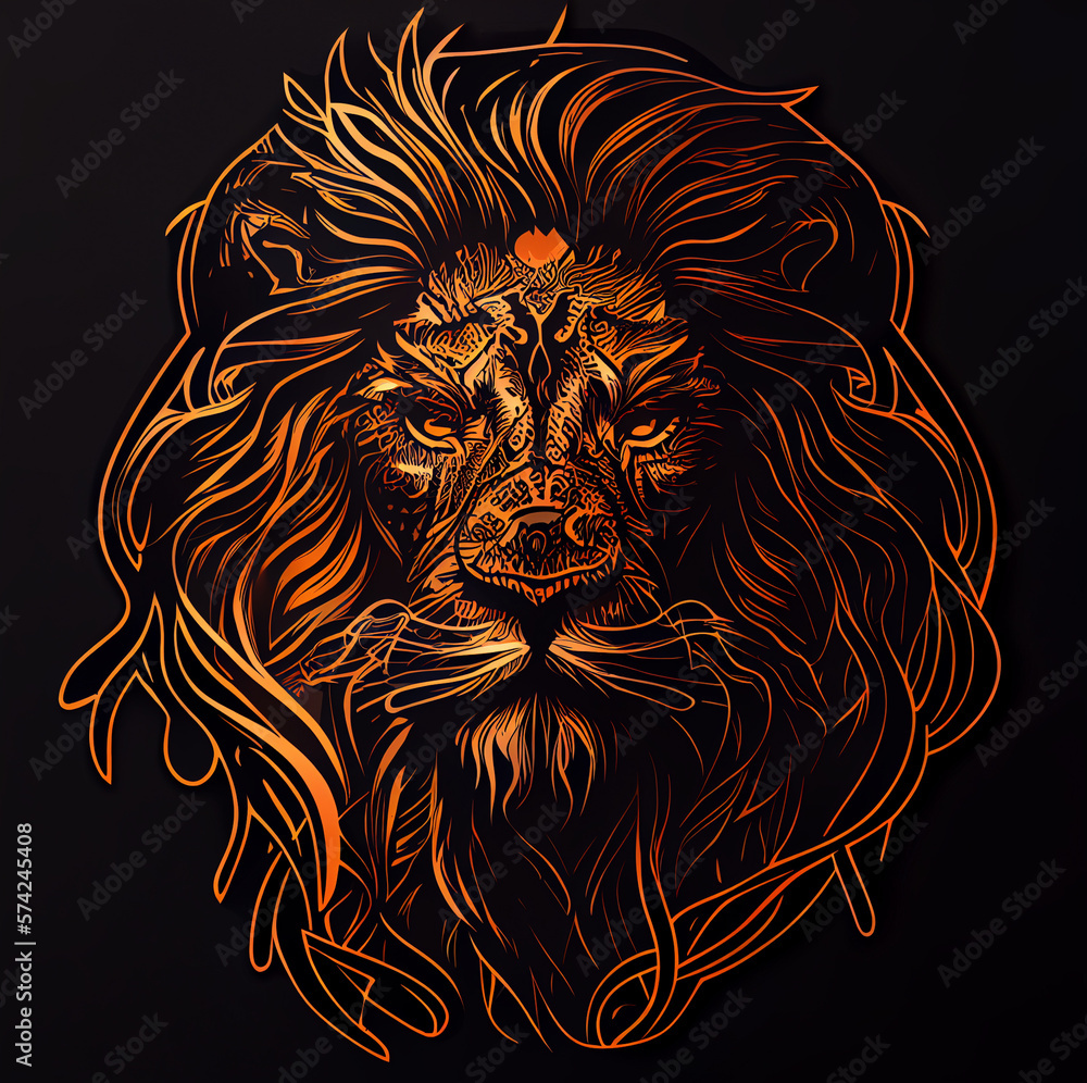 Half-Lion, Half-Human Sticker: The Sphinx, a Legendary Being that Evokes a Sense of Grandeur and Fascination, to Elevate Your Style Game! Generative AI