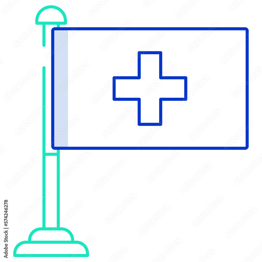 Obraz premium Switzerland flag icon