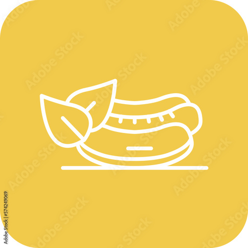 Vegan Hot Dog Icon