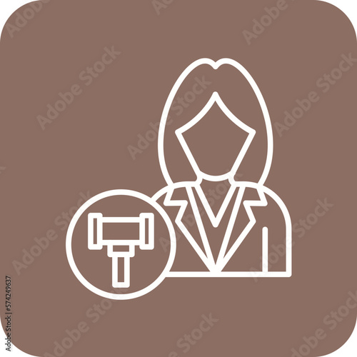 Public Defender Female Icon