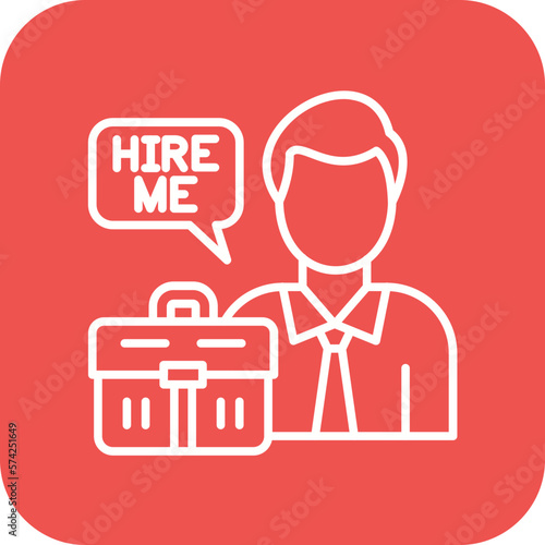 Job Seeker Male Icon