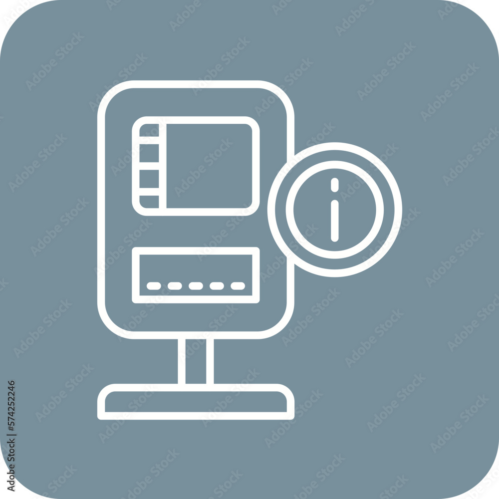 Information Kiosk Icon Information Kiosk Icon