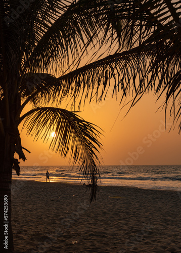 Sunset at the beach  in The Gambia , Africa © Gail Johnson
