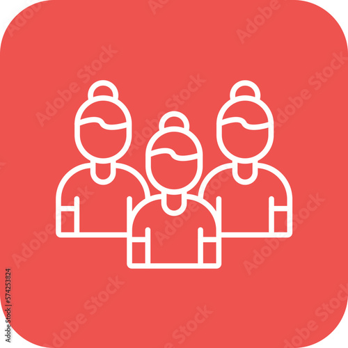 Field Hockey Female Team Icon