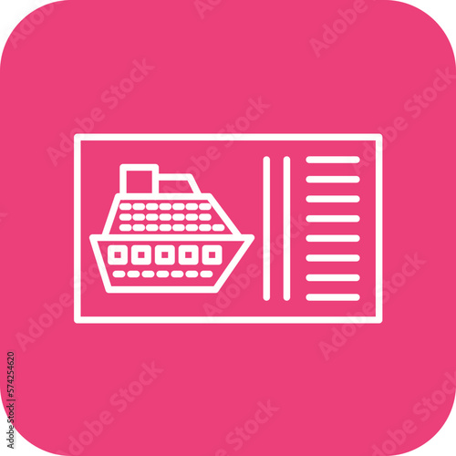 Cruise Ticket Icon