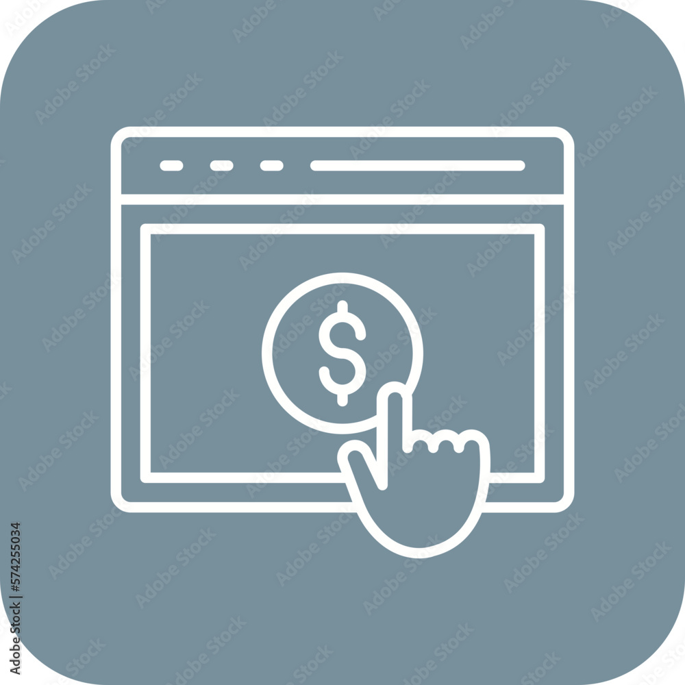 Pay Per Click Advertising Icon Pay Per Click Advertising Icon