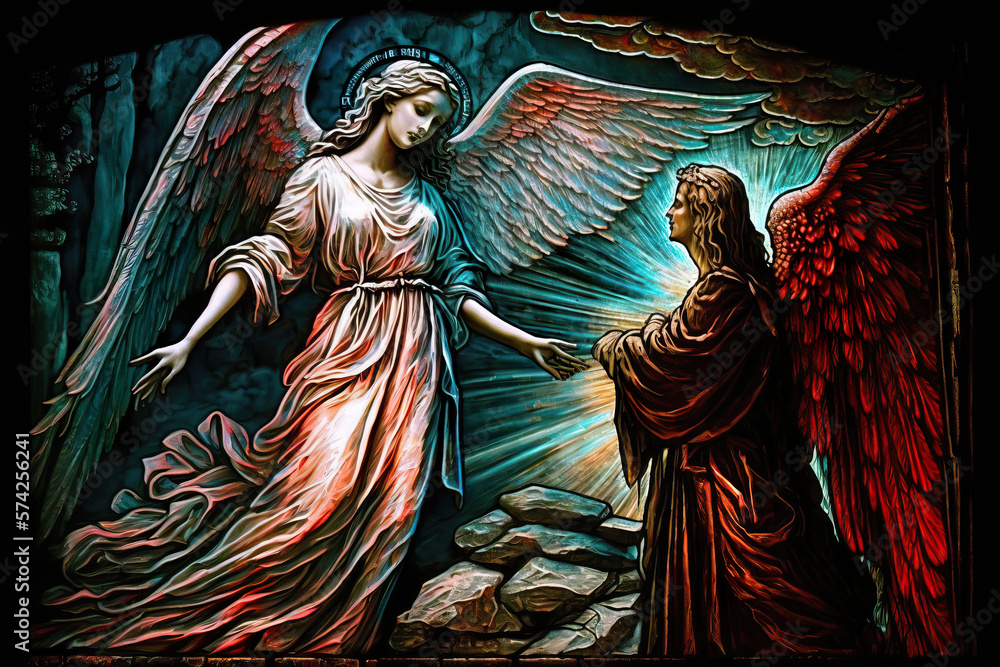 Mystical Surrealism An Angelic Visitation Generative AI Generative AI