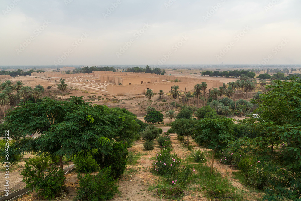 Restored ruins of ancient Babylon, Iraq Restored ruins of ancient Babylon, Iraq