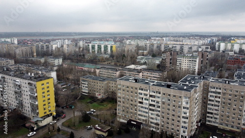 Volgodonsk  Russia - 07.01.2023   district B-3  avenue of Builders