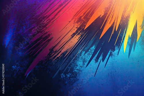 abstract watercolor background red and blue  ai generated