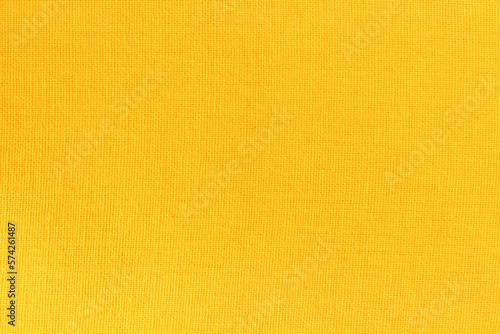 Yellow cotton fabric cloth texture for background, natural textile pattern.