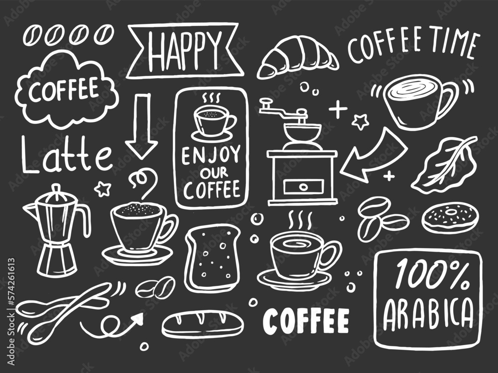coffee food and drink icons