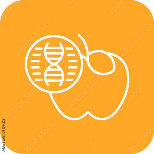 Genetic Modification Food Icon