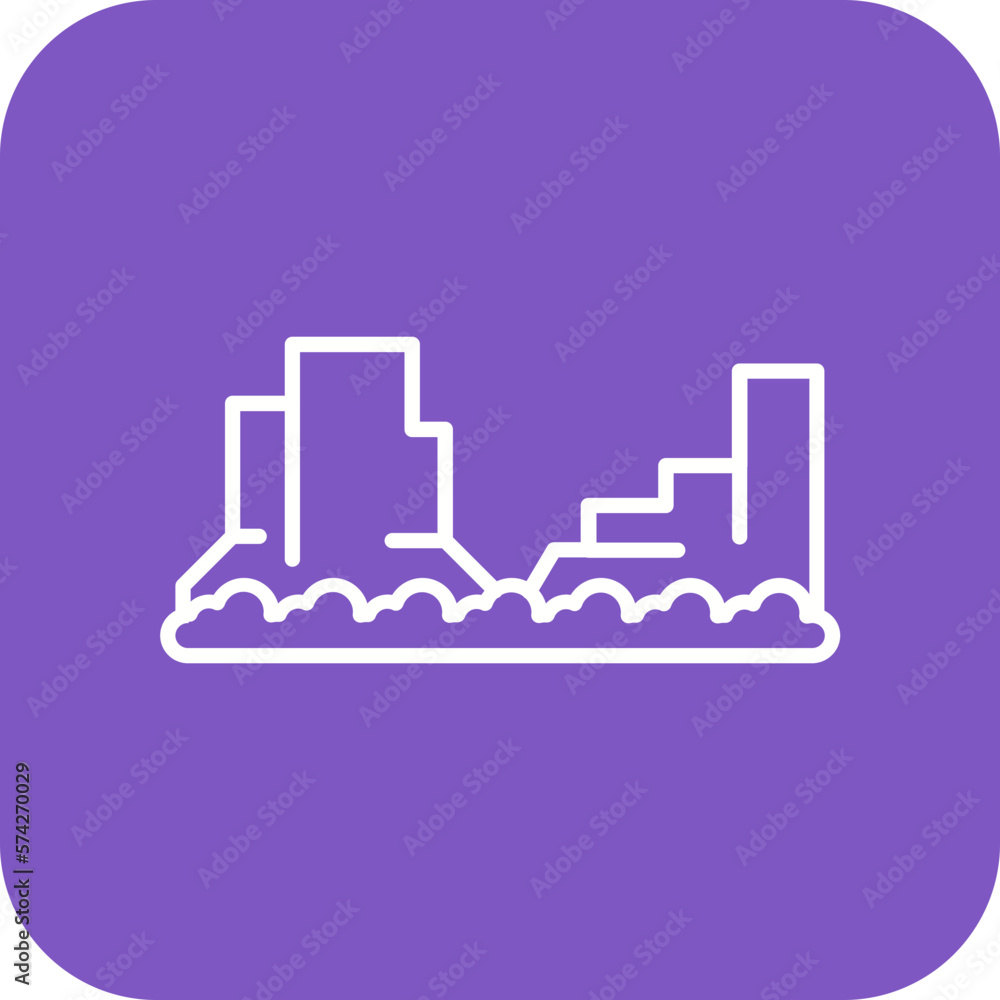 Naklejka premium Plateau Icon