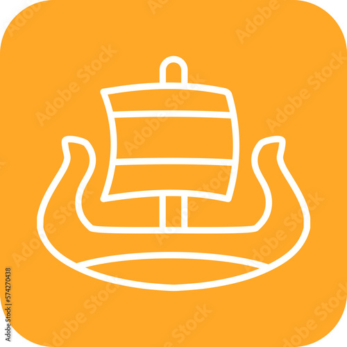 Viking Ship Icon