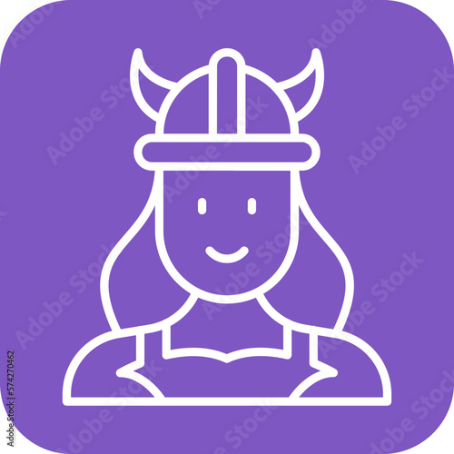 Viking Woman Icon