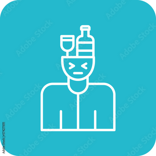 Alcohol Addiction Icon