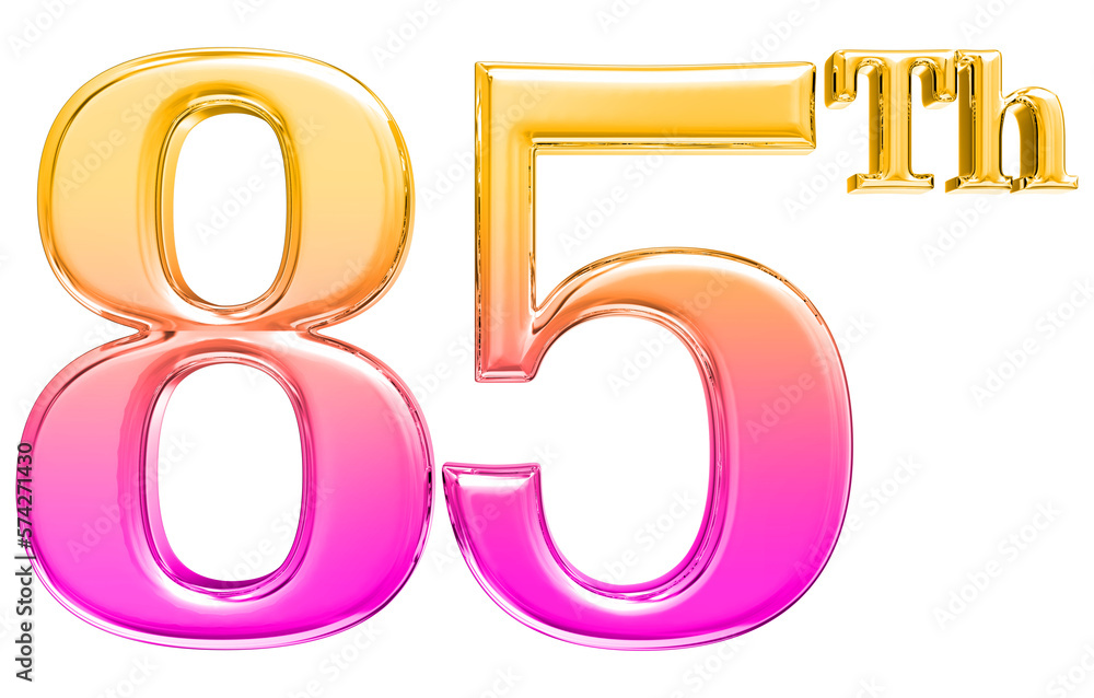 Happy Anniversary Number 3D Render Happy Anniversary Number 3D Render