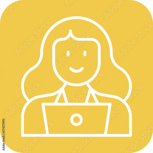 Programmer Female Icon