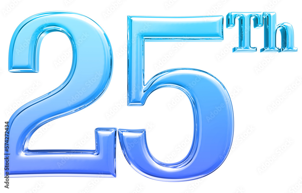 Happy Anniversary Number 3D Render Happy Anniversary Number 3D Render