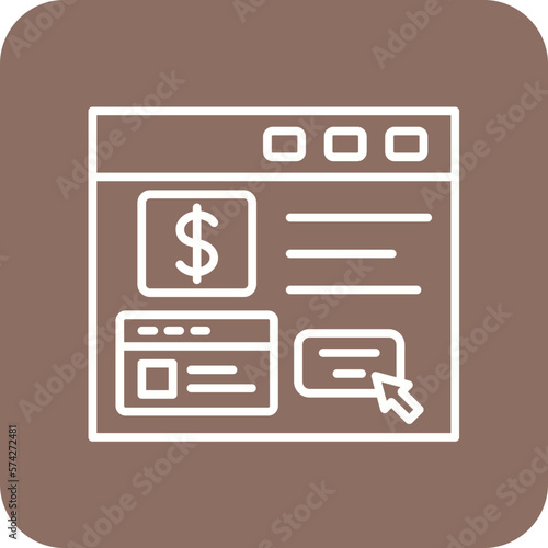 Online Card Payment Icon