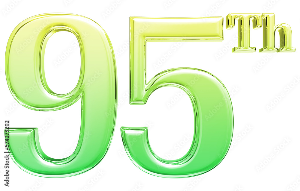 Happy Anniversary Number 3D Render Happy Anniversary Number 3D Render