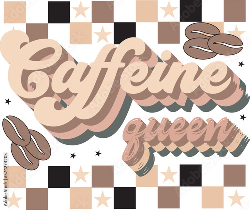 Retro Coffee Mama Sublimation Design