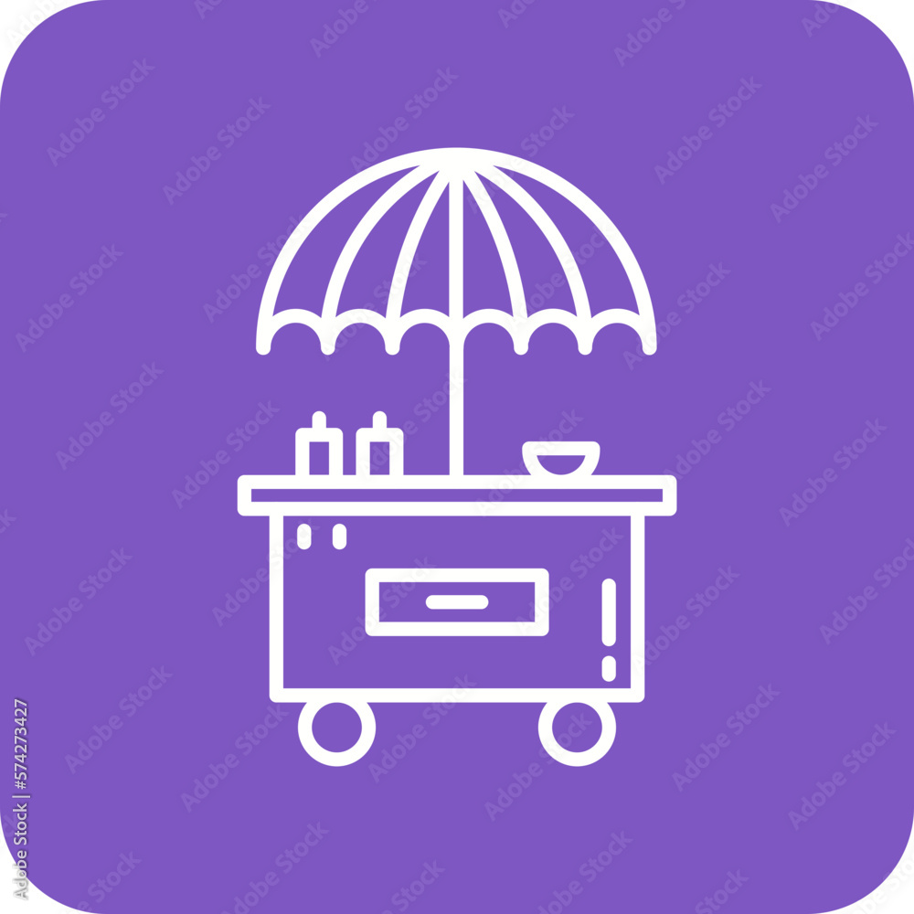 Obraz premium Burger Cart Icon