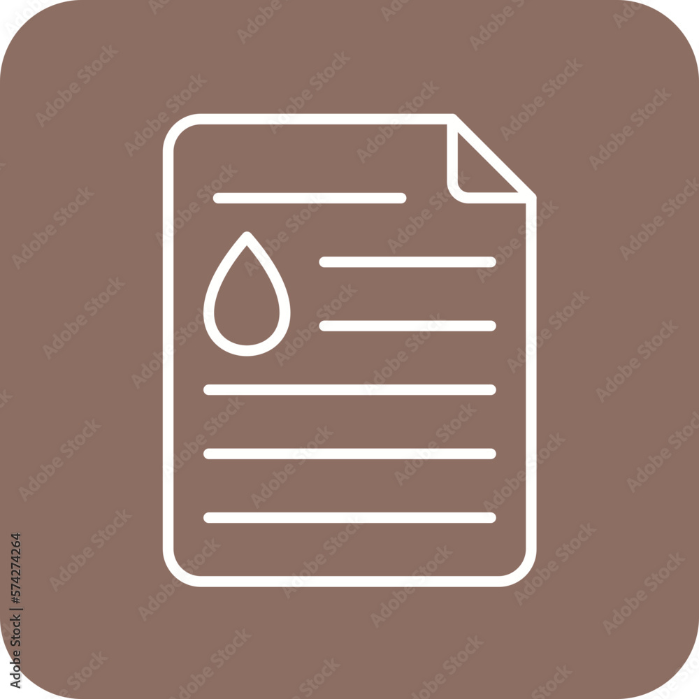 Oil Document Icon Oil Document Icon